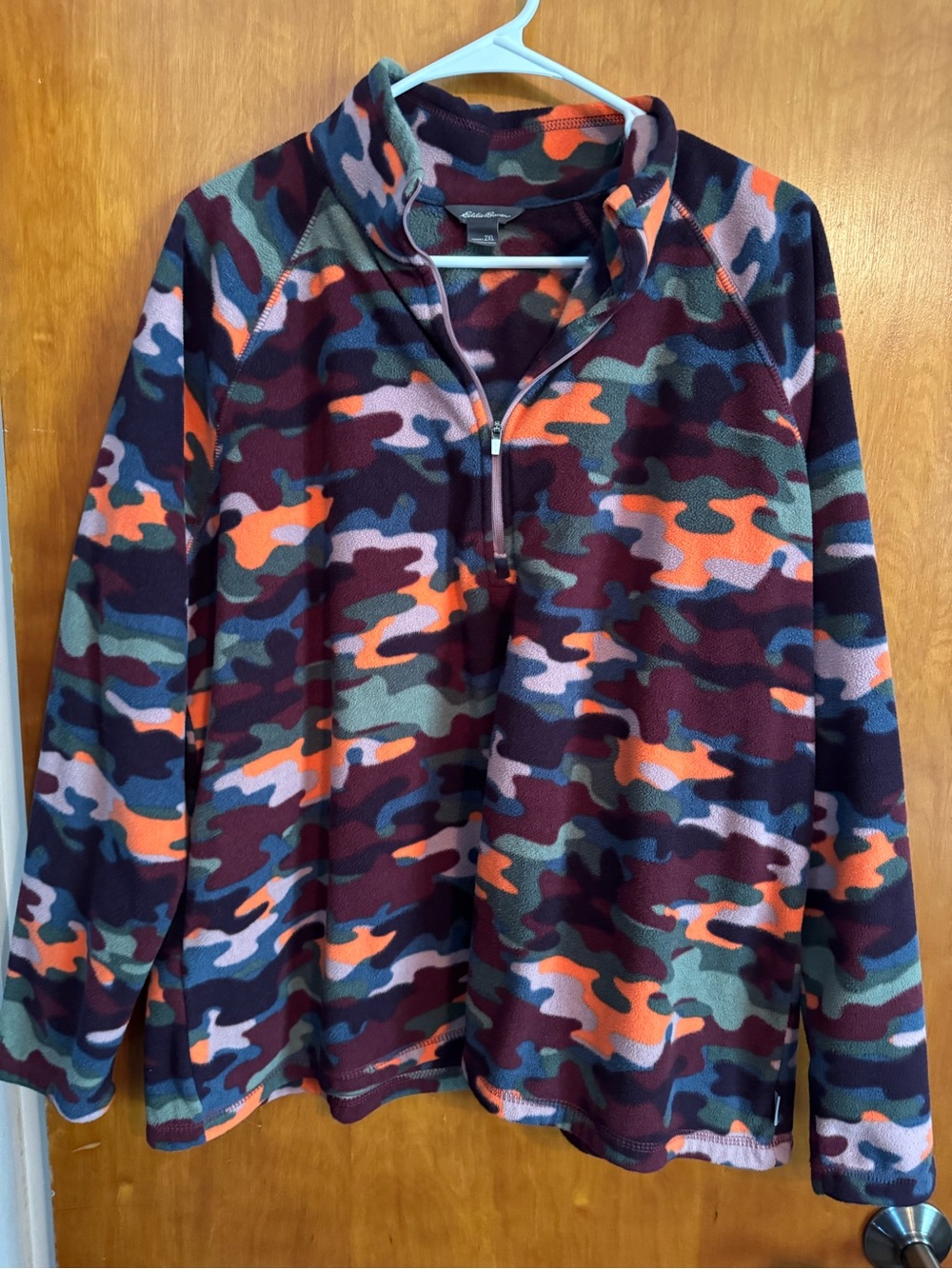 Eddie Bauer Half-Zip Fleece Pullover - Multicolor Camo
